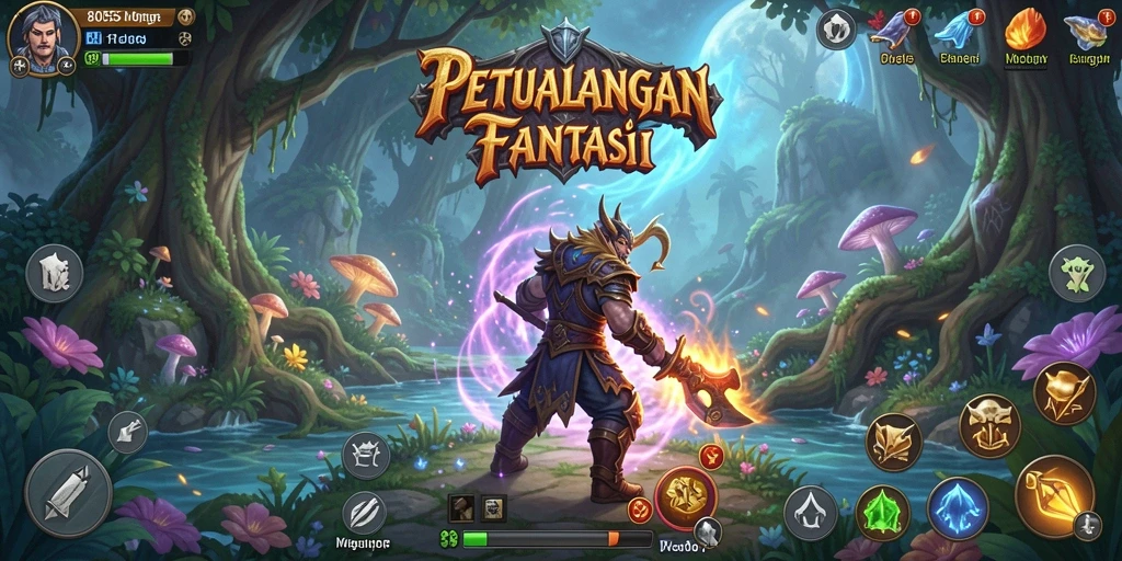 Tampilan gameplay menarik dari 8055 dengan aksi RPG yang mendebarkan.