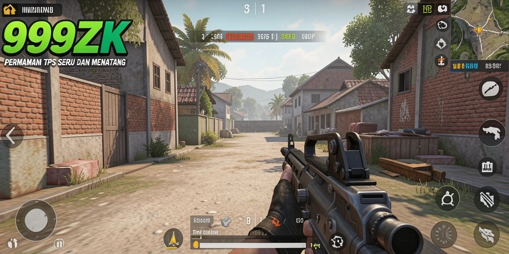Tampilan gameplay seru dan mendebarkan dalam 999ZK.