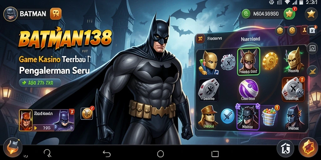 Tampilan menakjubkan dari gameplay Kasino BATMAN138 yang mendebarkan.