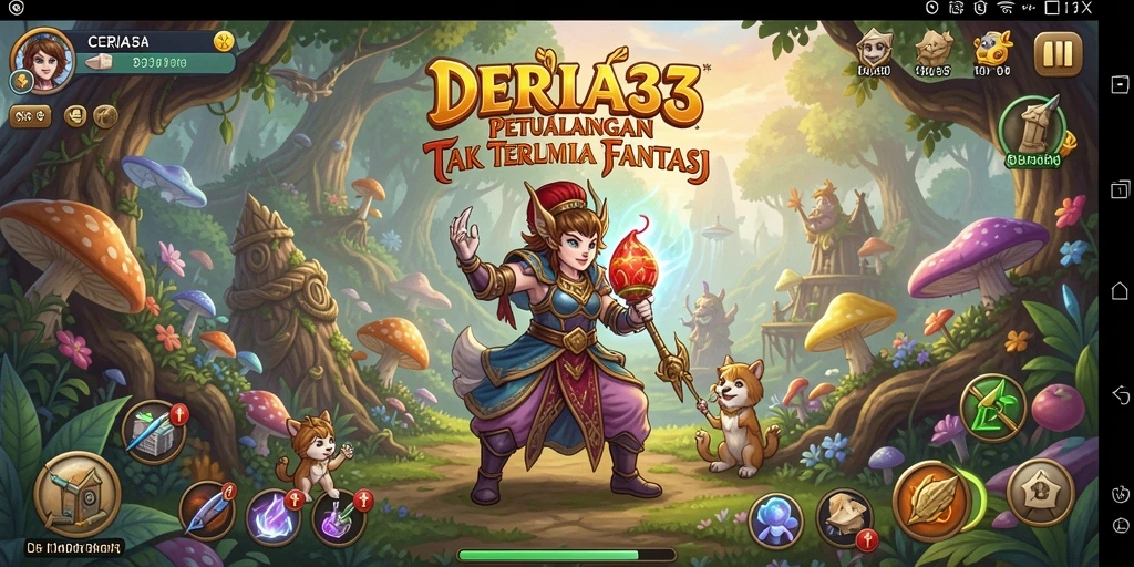 Screenshot CERIA33 menunjukkan gameplay seru di dunia petualangan.