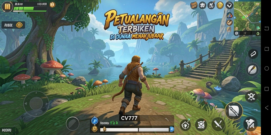 Tampilan gameplay <strong>CV777</strong> dengan eksplorasi dunia terbuka yang menakjubkan.