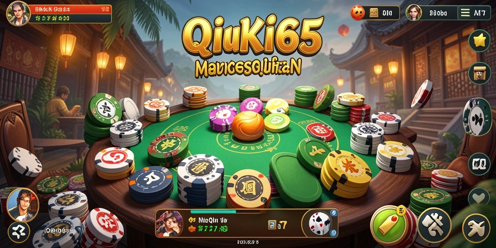 Screenshot HOKI65 menampilkan gameplay QiuQiu yang intens.