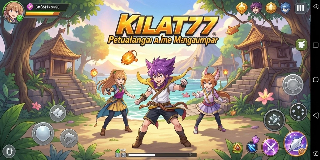 Screenshot gameplay KILAT77 dengan karakter anime yang menawan.