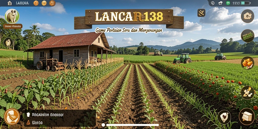 Tangkapan layar LANCAR138 menampilkan aktivitas bertani yang seru dan interaktif.