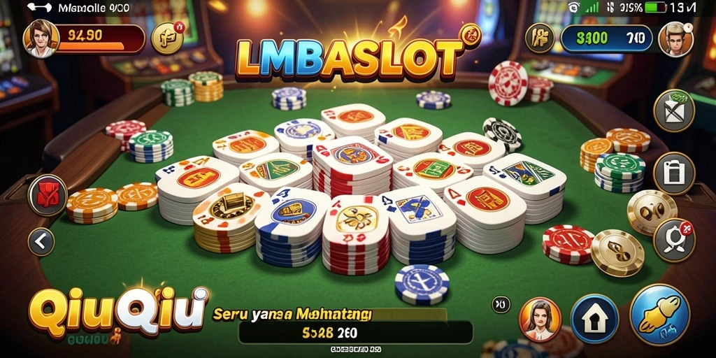 Tampilan menarik dari gameplay QiuQiu di LMBASLOT.