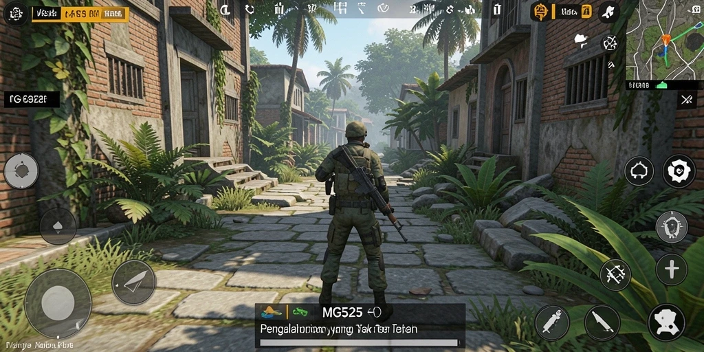 Screenshot utama MG525 menampilkan gameplay Simulation yang mendalam dan interaktif.