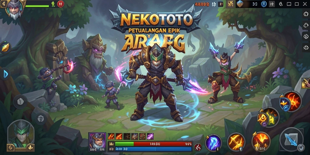 Tampilan gameplay seru dalam petualangan <strong>NEKOTOTO</strong> yang epik.