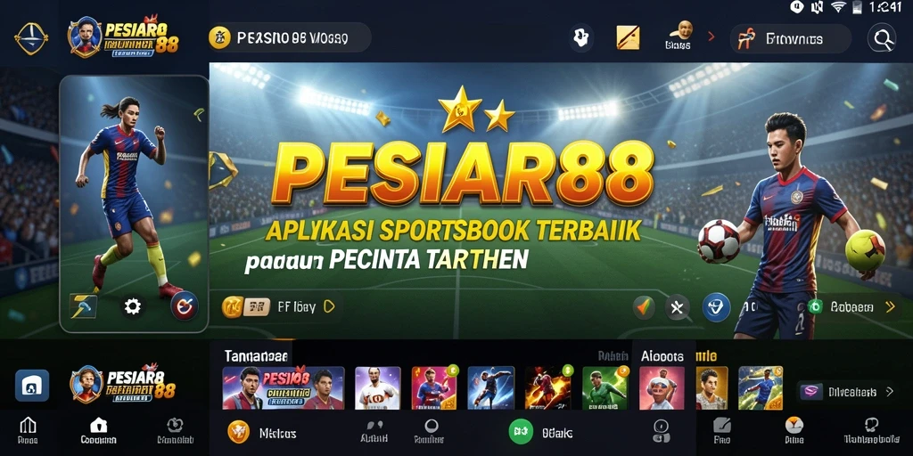 Tampilan utama PESIAR88 menampilkan taruhan olahraga yang menarik.