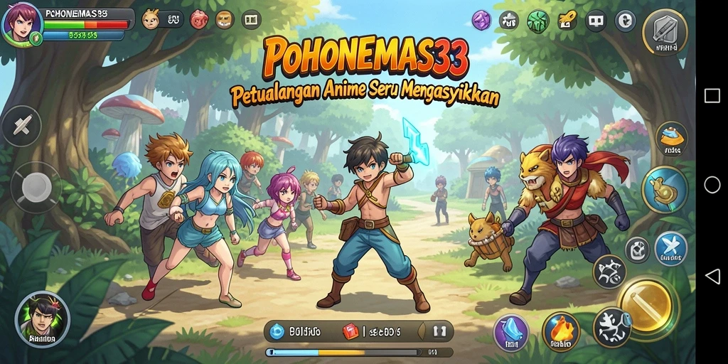 Tampilan gameplay Anime yang seru dan mendebarkan di POHONEMAS33.
