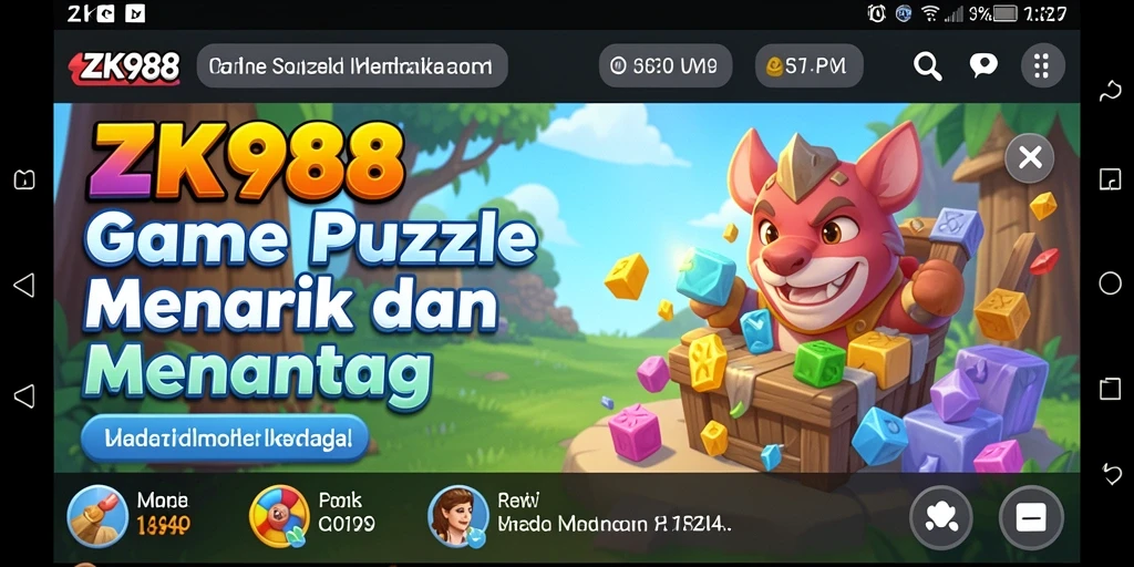 Tampilan gameplay seru dan menantang di ZK988.